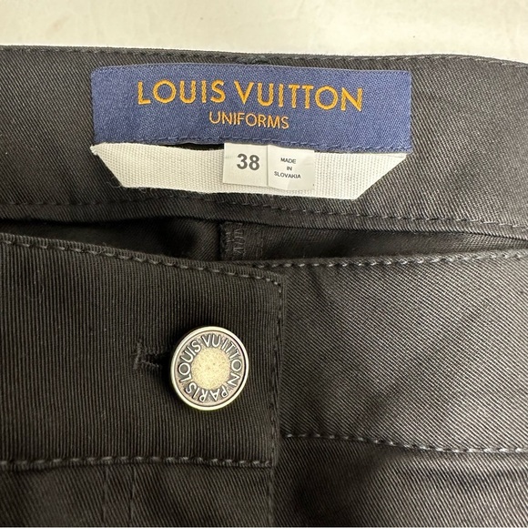 Louis Vuitton uniforms black trouser pant. Sz 38 - Picture 6 of 11